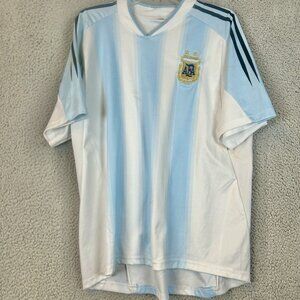 AFA Argentina Soccer National Team Blank Jersey Men's XL Blue Embroidered Futbol